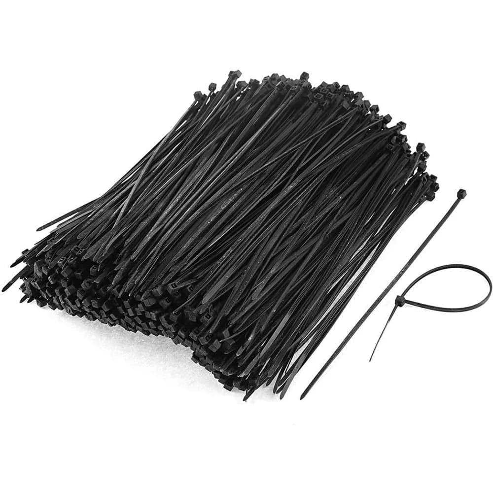 Fascette per cavi in nylon da 200 pezzi Fascette per cavi autobloccanti Cinghie Cavi regolabili Fissaggio morsetto in plastica Fascetta per cavi resistente al calore
