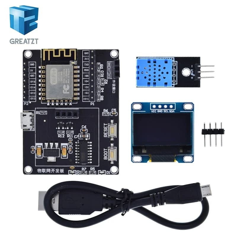 ESP8266 Weather Station DIY Kit IOT Starter Kits for Arduino with 0.96 OLED Display D1 MINI Wireless WIFI Bluetooth Module