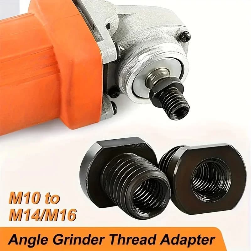 Angle Grinder Attachment Adapter,M10 to M14/M16,Black Quick Change Polisher Interface Connector Practical Thread Converter