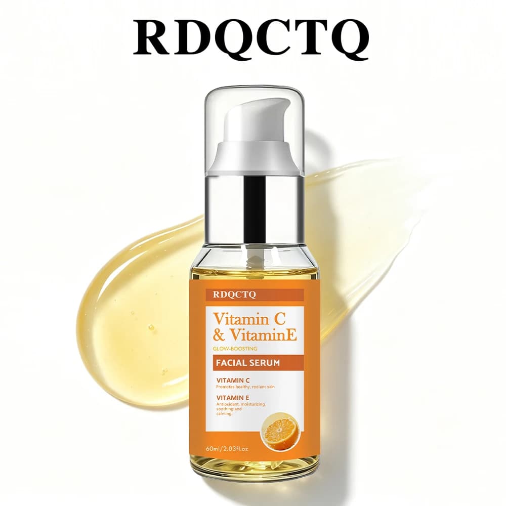 Facial Serum Vitamin C & E Hydrating Face Care For Daily Use Lightweight Fast-Absorbing Formula With Hyaluronic Acid Dry Skin Mo