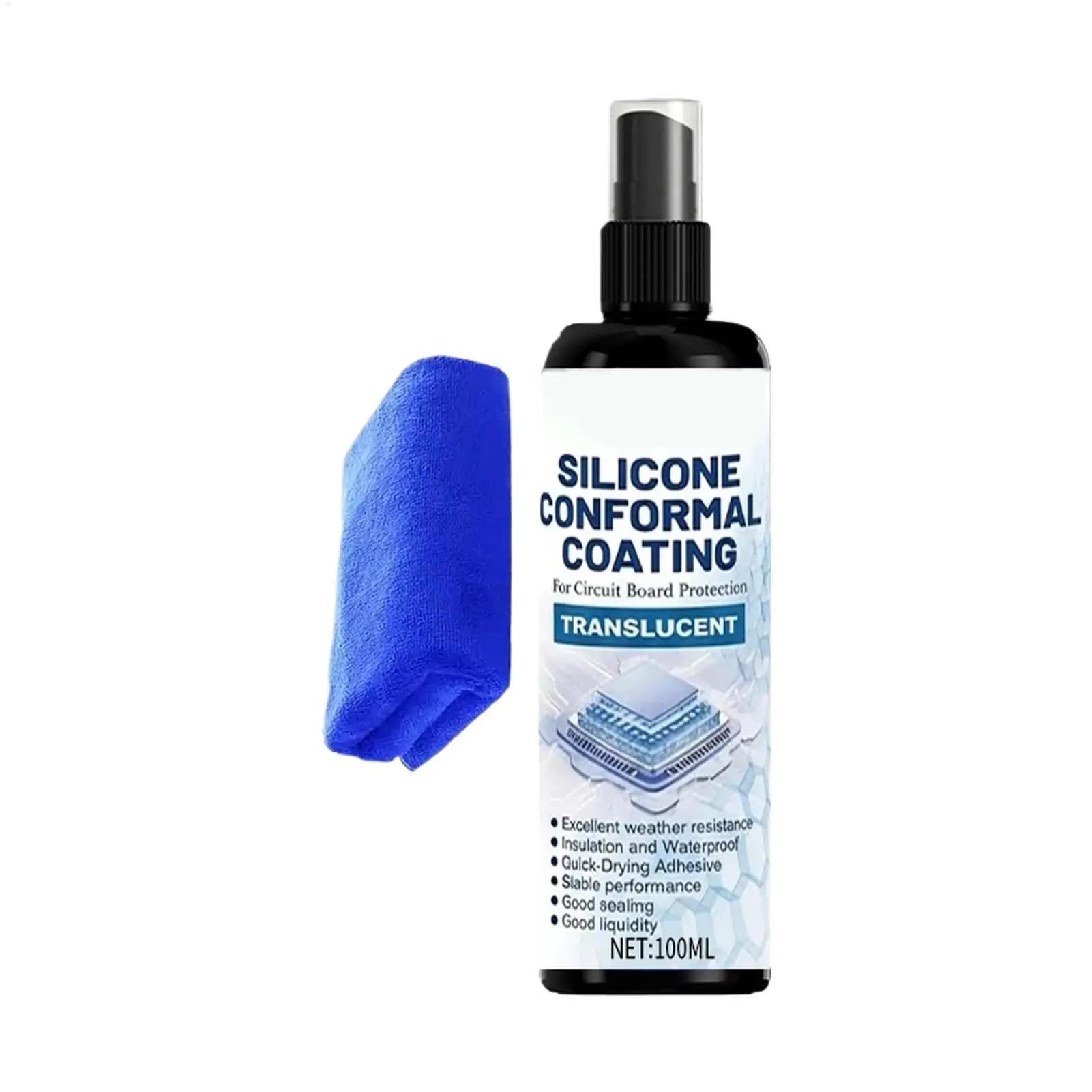 100ml Conformal Coating Transparent Waterproof Sealant Silicone Coating Spray Cleaner Clear PCB Circuit Board Protection Varnish