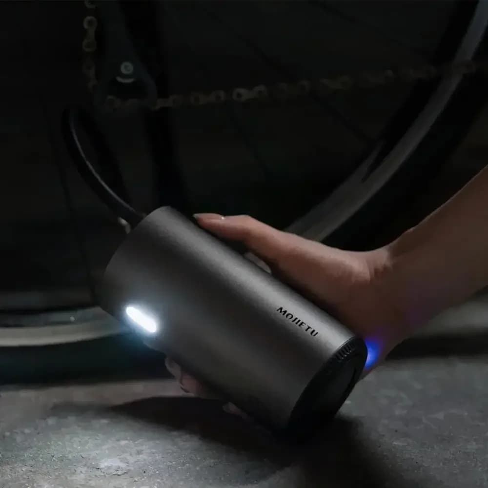 Compressore d'aria digitale intelligente portatile ricaricabile da 480g per bici, auto e pneumatici, con gonfiatore elettrico rapido