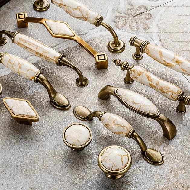 Maniglie per mobili antichi, pomelli e maniglie con venature effetto marmo, maniglie in ceramica per armadietti da cucina, pomelli per ante di mobili, maniglie per cassetti