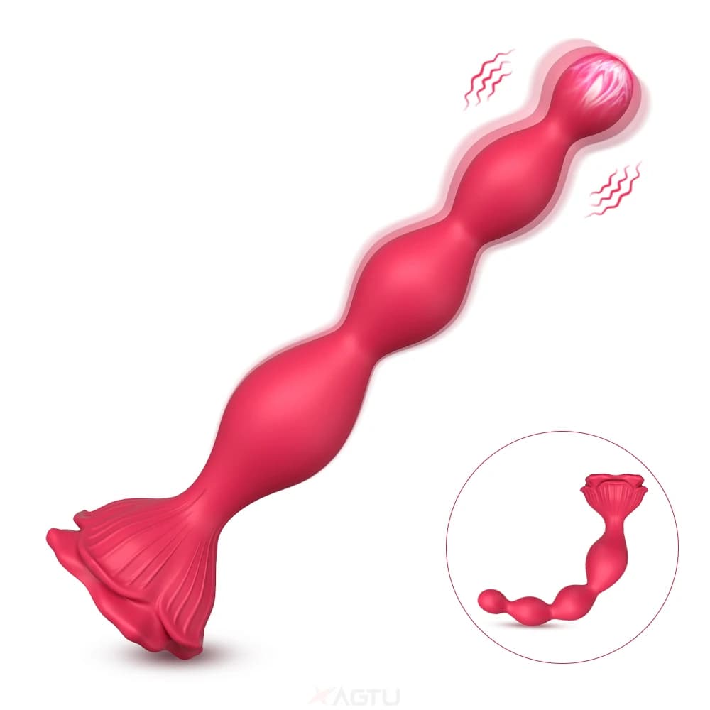 Giocattoli del sesso del vibratore del tallone anale per le donne Stimolatore del clitoride della vagina Tappi di testa vibranti Massaggiatore della prostata maschile Ano Giocattolo del sesso Coppia