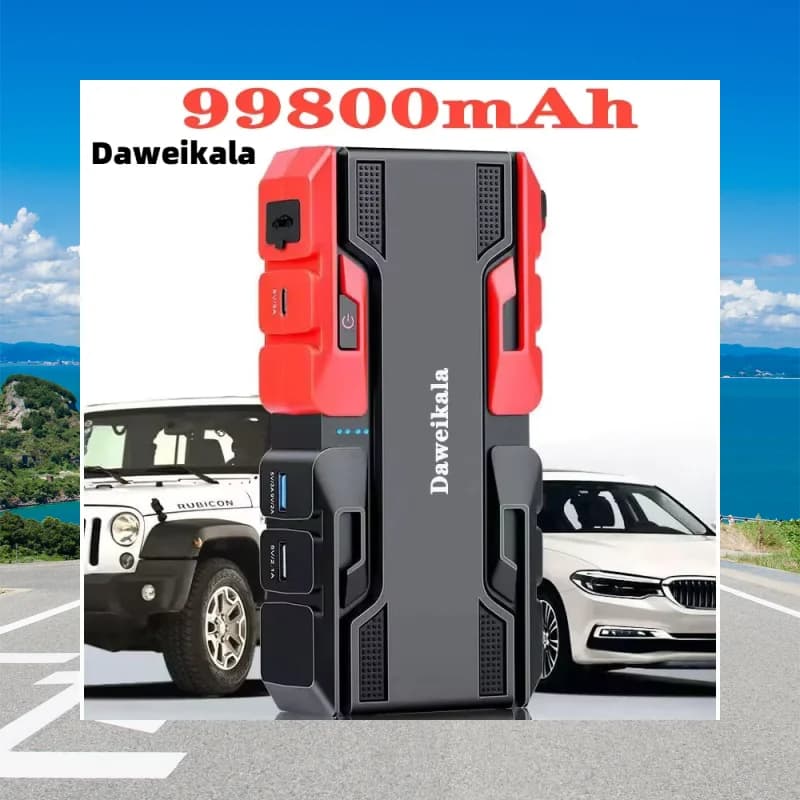 Avviatore di emergenza per auto Dispositivo di avviamento Batteria Power Bank 12V99800mAh Jumpstarter Auto Buster Booster di emergenza Caricatore per auto Jump Start