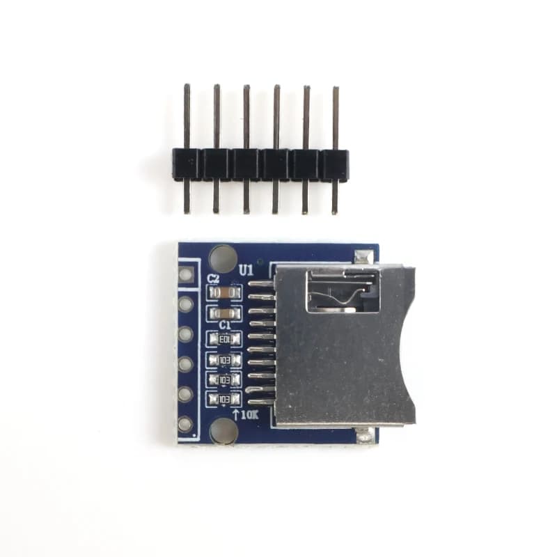 Modulo lettore di schede Micro SD per archiviazione di memoria Arduino ESP32 3,3 V SPI TF | Intestazioni NON saldate (Fai da te)