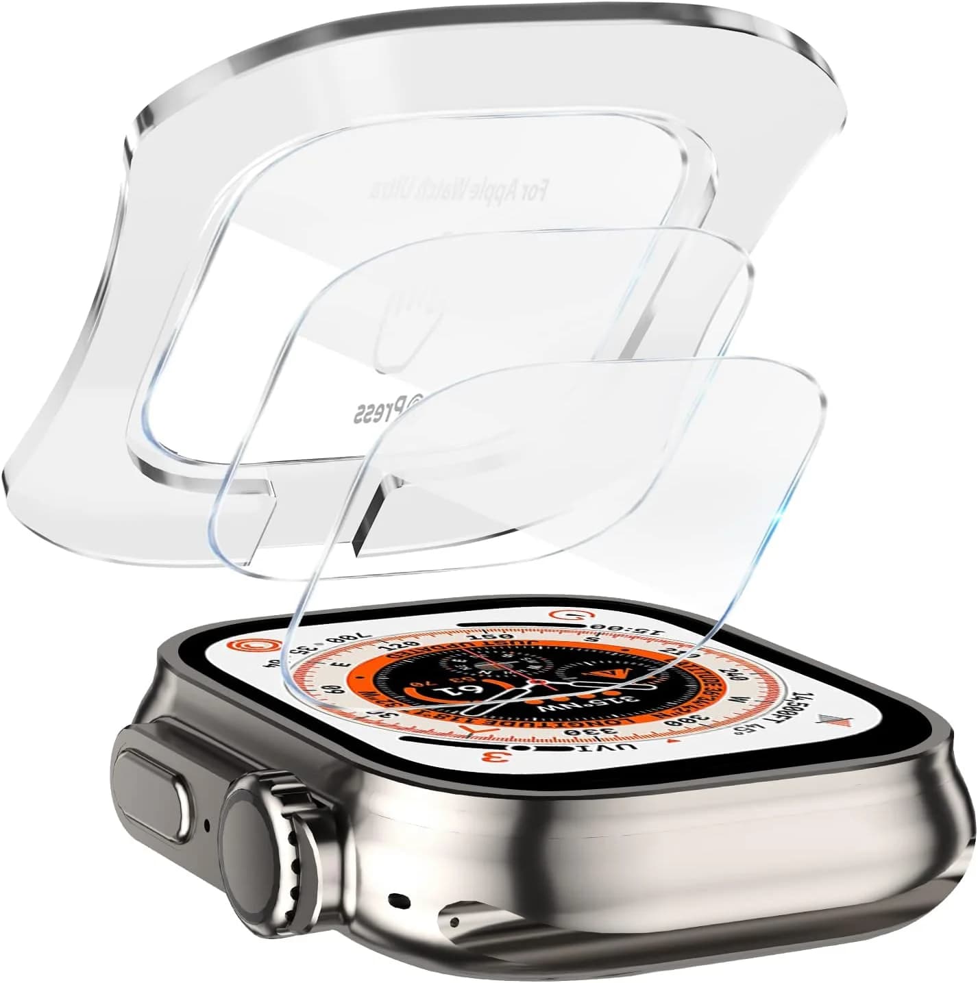 Vetro temperato per Apple Watch Ultra 2 Proteggi schermo antigraffio da 49 mm per pellicola protettiva per installazione IWatch Ultra Seconds