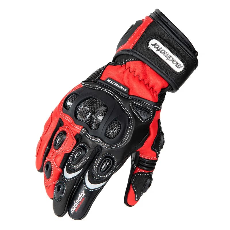 Guanti Protettivi per Moto Five Star, Guanti Personalizzati in Pelle con Fibra di Carbonio per Corse, Guanti da Moto da Corsa