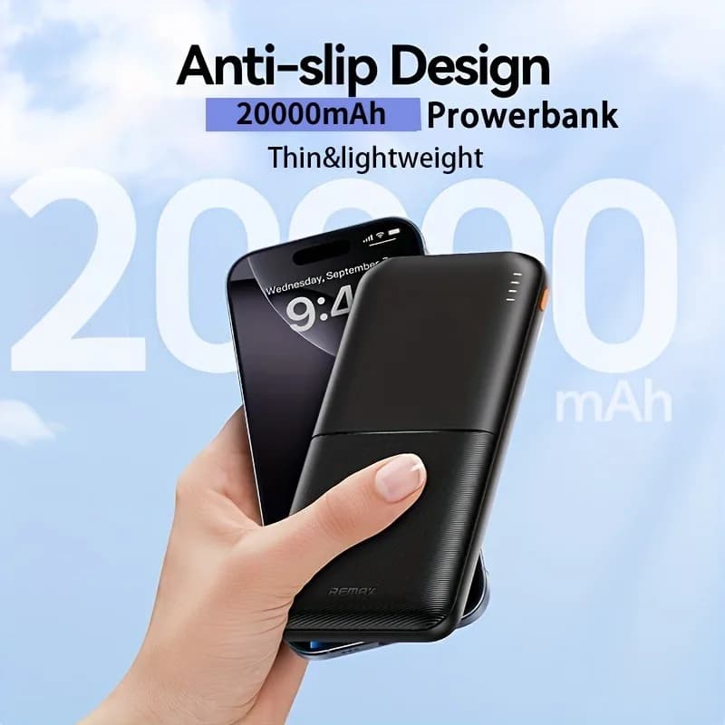 PowerBank portatile 20000mAh Power Bank Ricarica Power Bank per IPhone Android per telefono che viaggia all'aperto