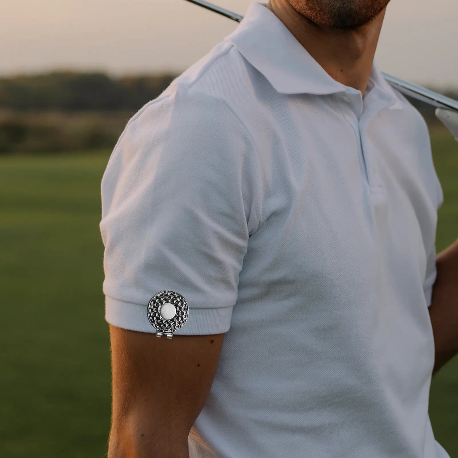 2 Pezzi Clip per Cappello da Golf con Marcatore Decorativo e Clip per Palline ​ Clip
