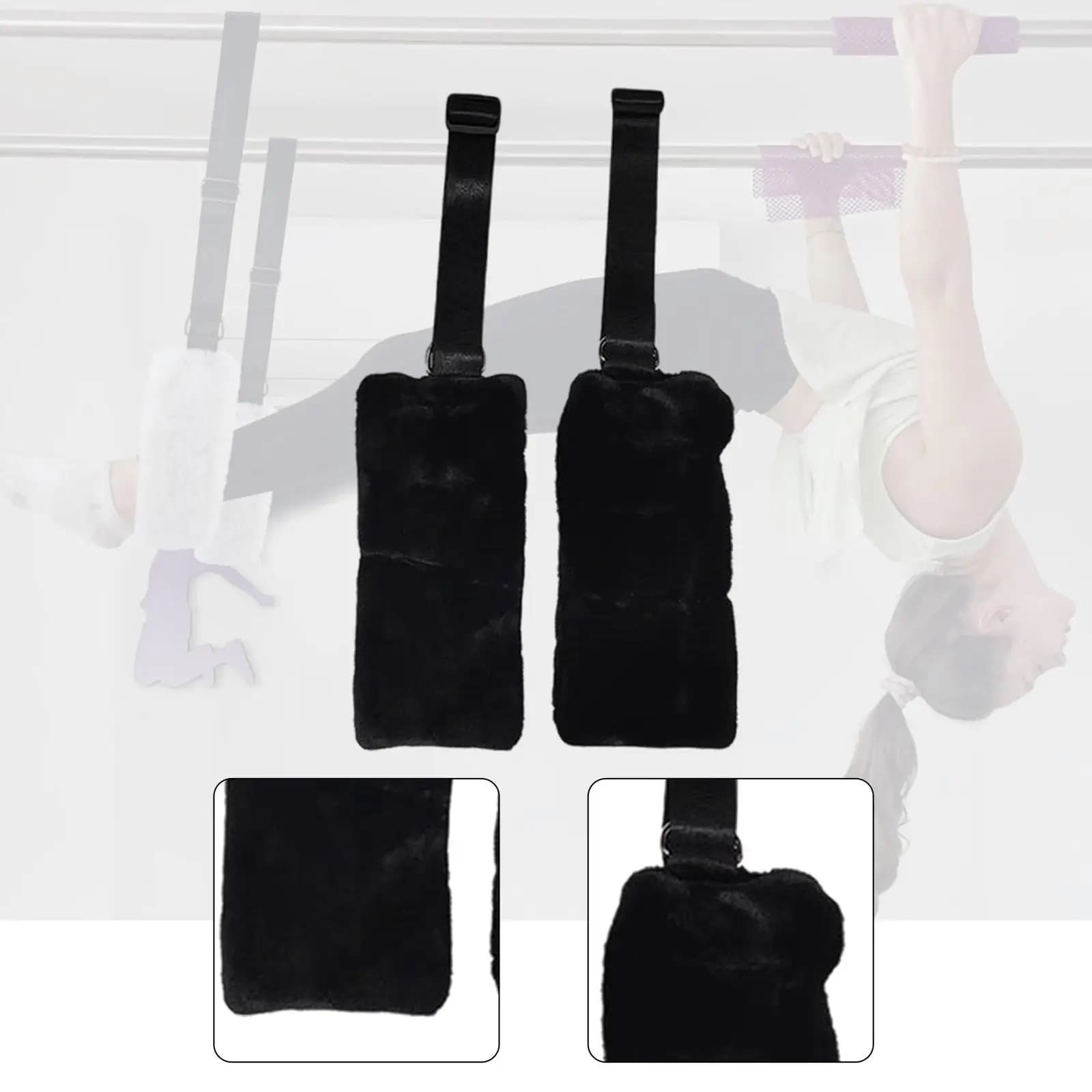2x Pilates Reformer Straps Soft Easy Installation Plush Support Exercise Straps Resistance Bands Pilates Equipment Accessories