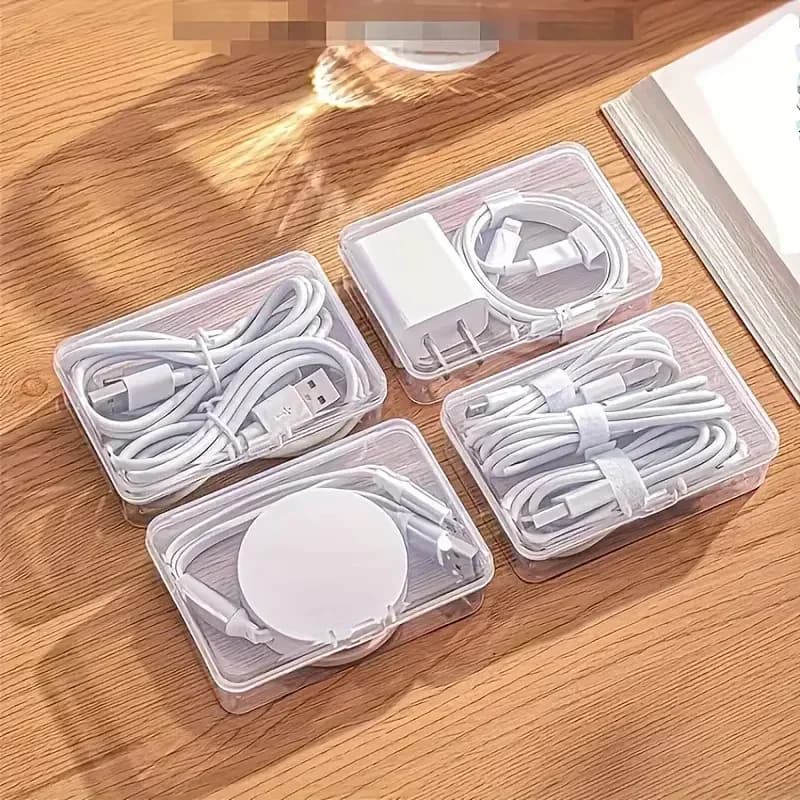 NEW Data Cable Storage Box Cable Organizer Bag With Power Charging Cable Management And Desktop Cables Management Organization