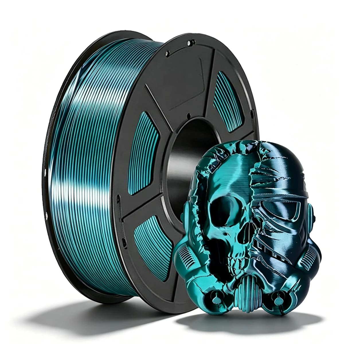1Kg Double Color 3D Printing Silk Filament PLA Green Blue 1.75MM Printing Material Silk Green Blue 2 Colors 250g