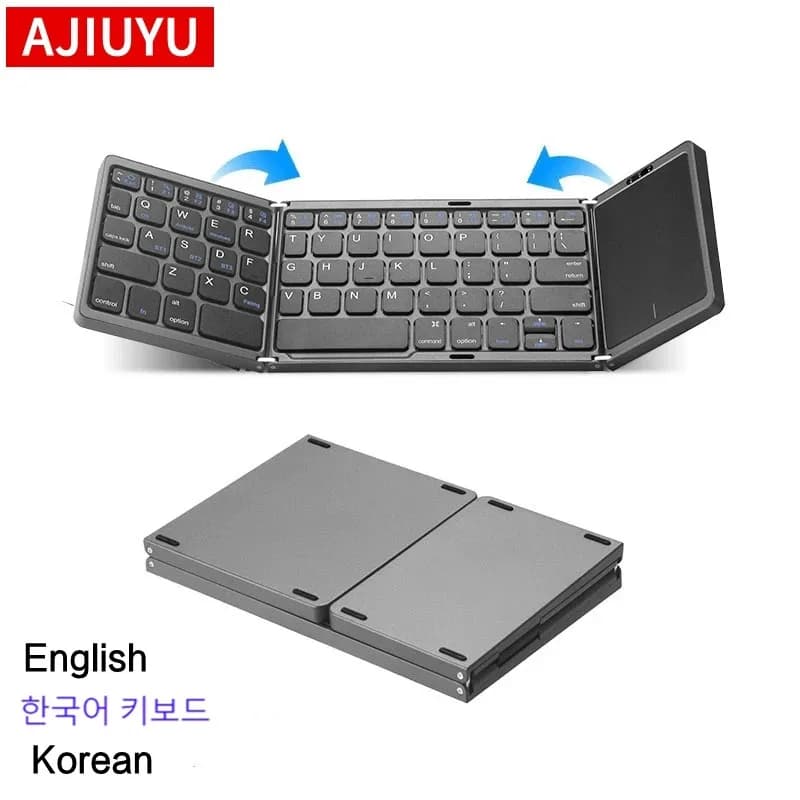 Portable Korean Mini Keyboard Wireless Bluetooth Keyboard for IOS Android Windows iPad Tablet Phone한국어 ♪