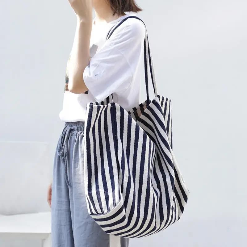Portable Canvas Handbag Thickened Lightweight Summer Cute Hobo Bag for Office Workers Trendy Ins Style Casual Daily Use