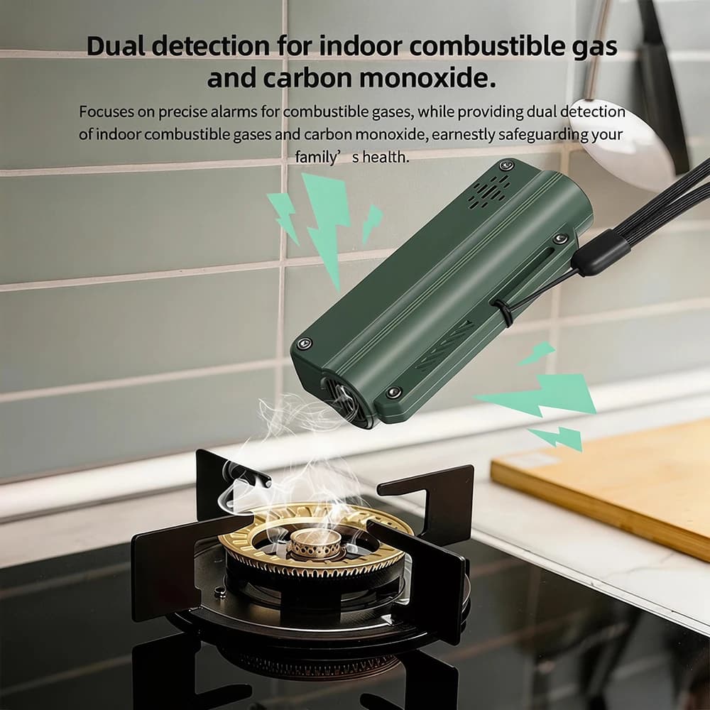 Gas Leak alarm natural gas combustible detector Indoor outdoor With Fast Response High Sensitivity Sensor Mini Keychain Design