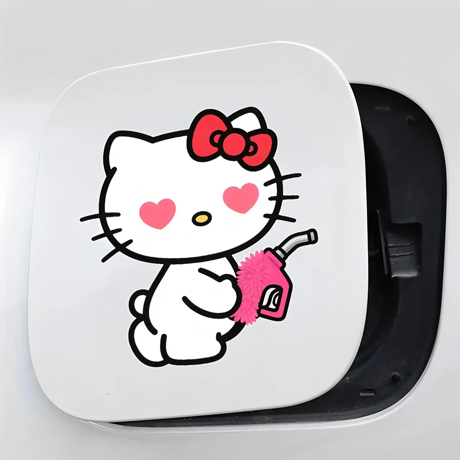 Kawaii Hello Kitty Anime Car Stickers DIY Decoration Car Cardboard Waterproof Self-adhesive Tap Oil For Car Sticker Boxes