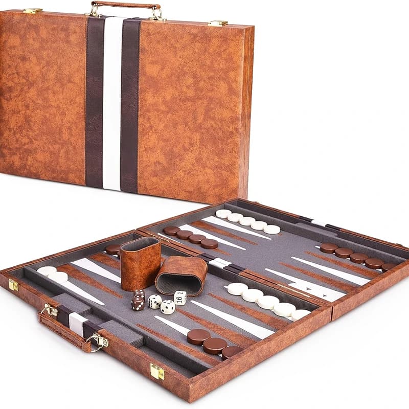 Classic game set 38cm/15inch folding board, standard version, portable travel game, ideal gift for strategy enthusiasts