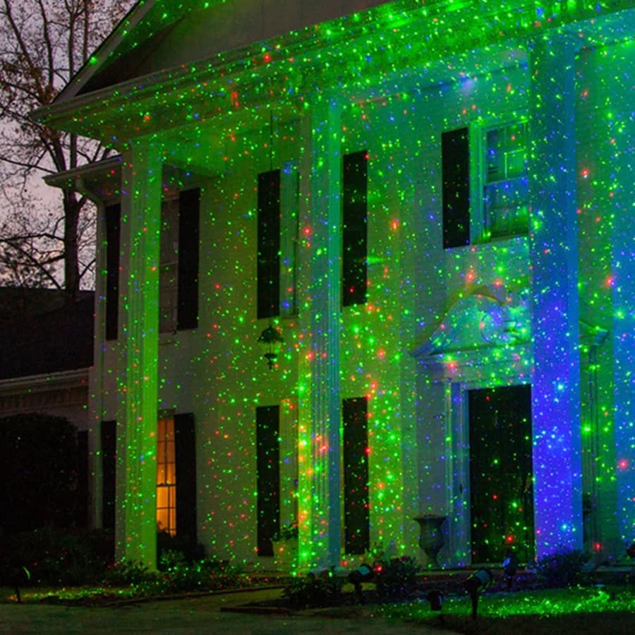 Giardino esterno Prato Effetto Palla da discoteca Luce da palco Cielo pieno Stella Proiettore laser Paesaggio Parco Patio Lampada decorativa natalizia