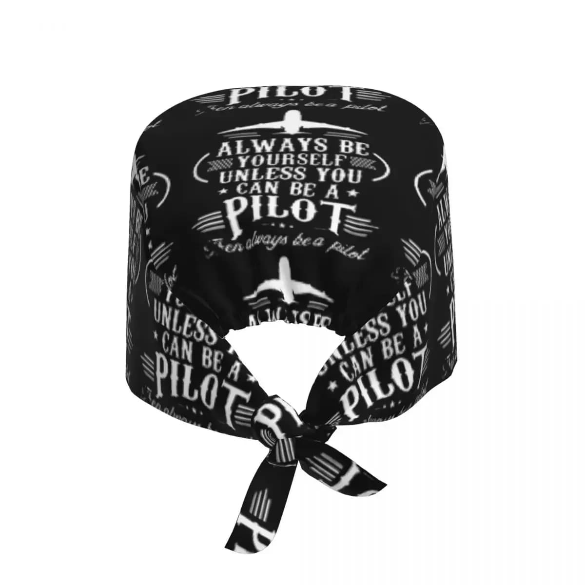 Born To Fly Captain Stripes Flight Pilot Aviation Aviator Airplane Scrub Hat Doctor Working Surgical Cap Nursing Caps Dentist