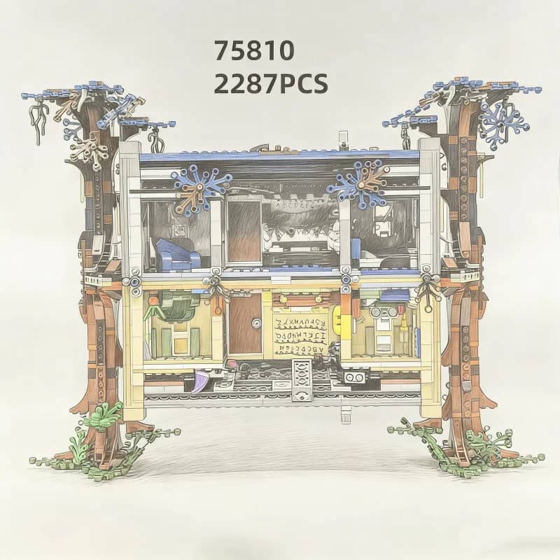 2287PCS Strange Story Characters Turn Upside Down Model Holiday Gift Brick Educational 75810 Toys