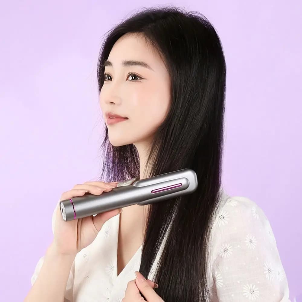 Portable Wireless Hair Plate 8 Temperature Settings Smooth Hair Comb Type C LCD Display Mini comb to smooth