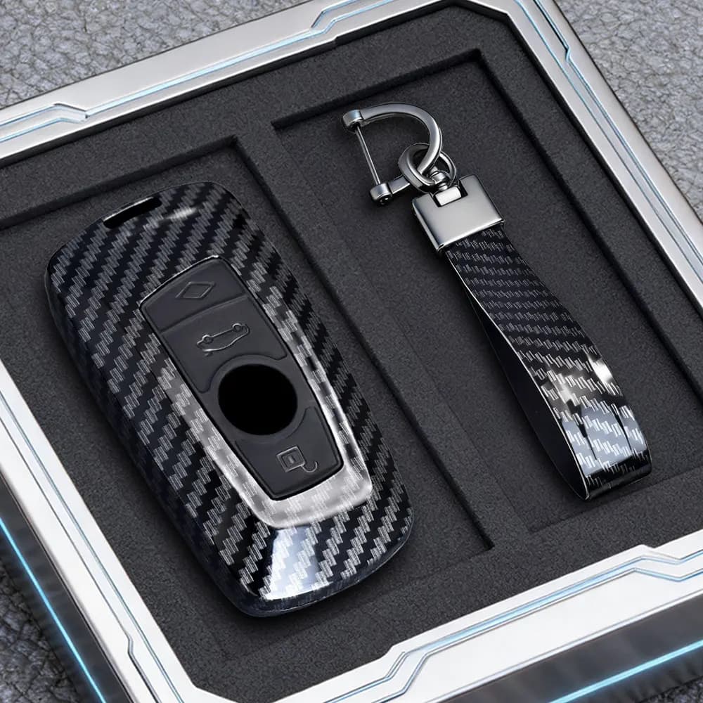 Cover per Chiave Auto Telecomando per BMW X1 X3 X5 X6 X7 Serie 1 3 5 6 7 G20 G30 G11 F15 F16 G01 G02 F48 Portachiavi Senza Chiave