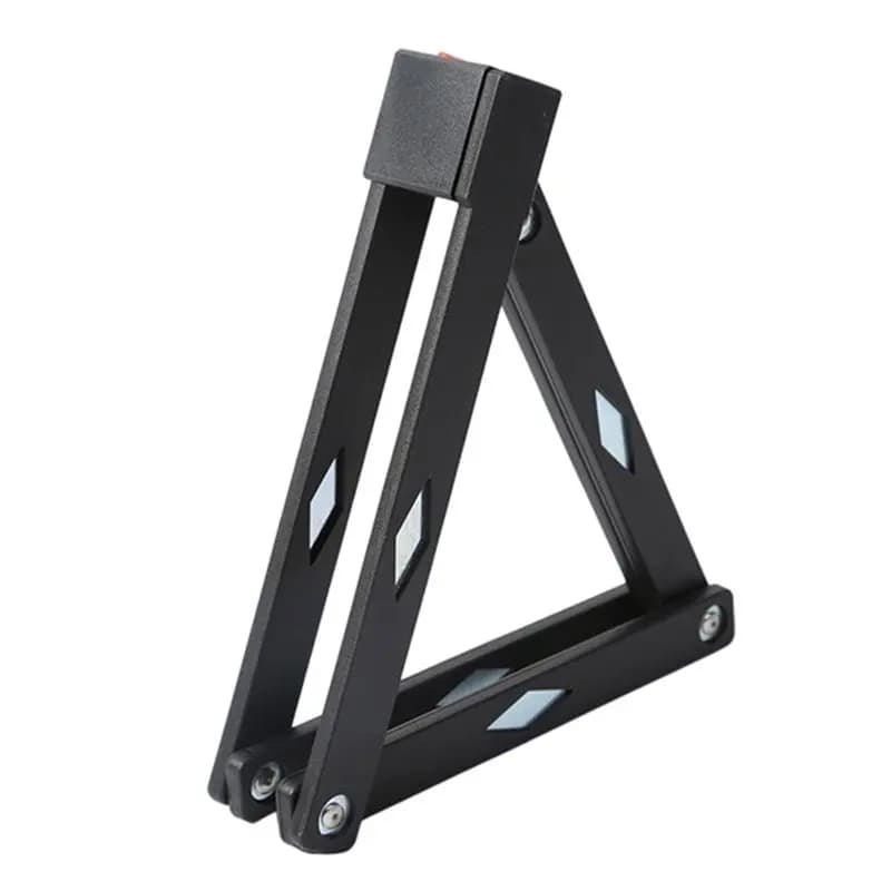 Folding Bike Chain Lock With Key , Bicycle Lock With Solid Links For Bike Scooter And Electric Scooter-AT20