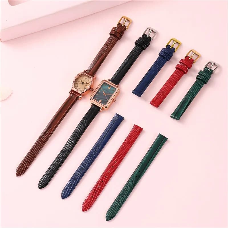 2025 Soft Real Animal Skin Slim Genuine Watch Leather Strap Lizard grain For Women Watch band High Quality 8mm 10mm 12mm 14mm