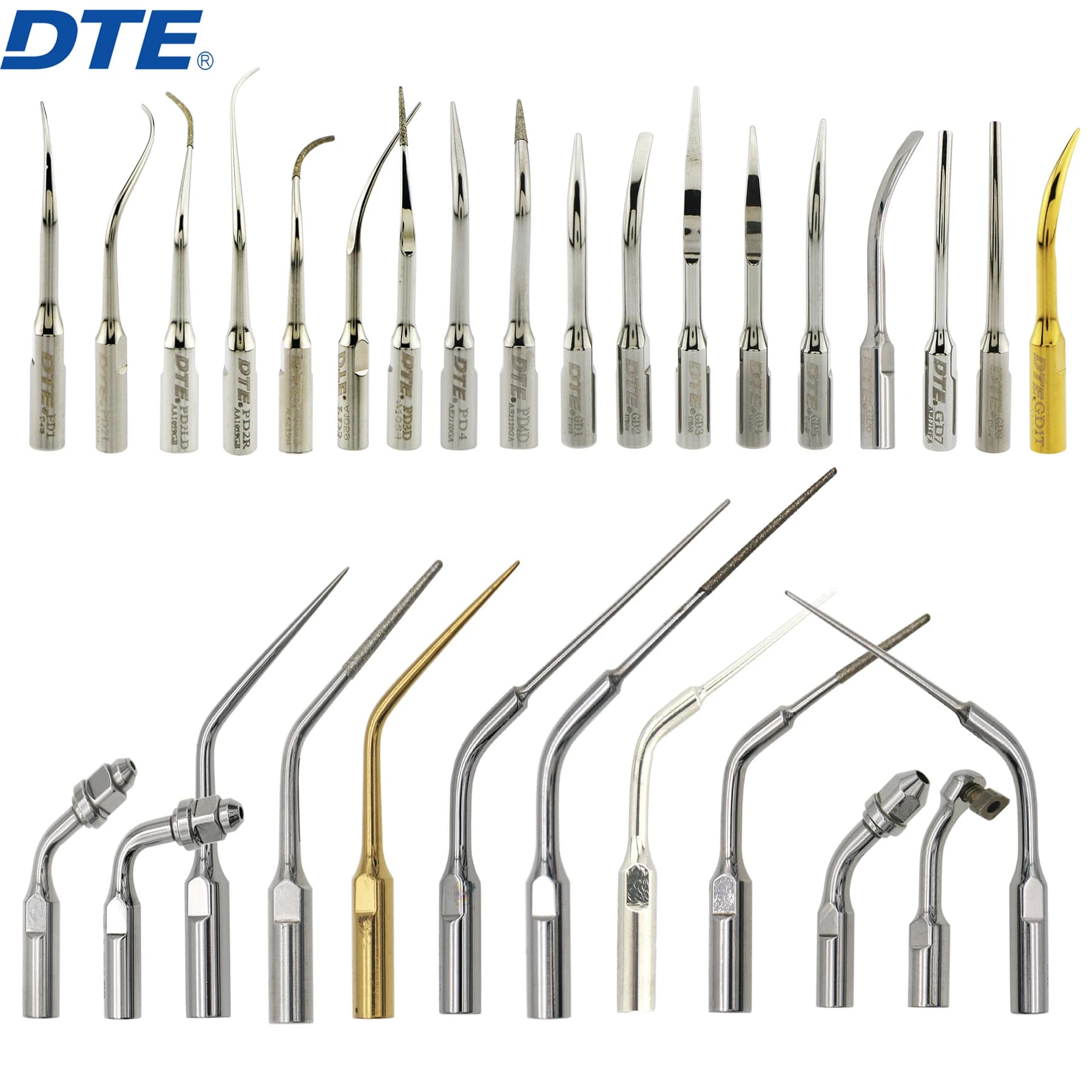 Dental ultrasound stair tips Woodpecker DTE Endodontic tip for dentistry for cleaning the radicular channel suitable for handpiece stair SATELEC NSK