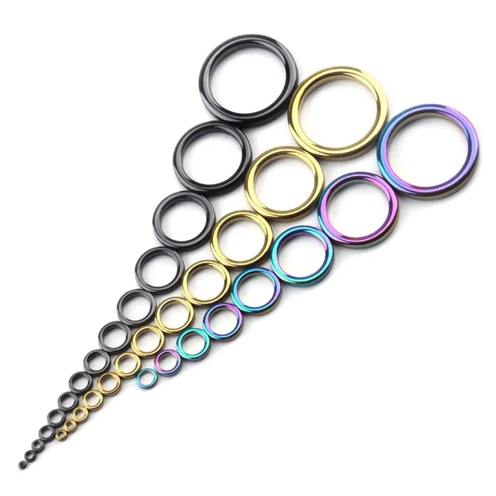 Stainless Steel O-ring from 50 pieces 2 # -30 # Guide for fishing rod Ceramic ring with round eye repair kit with durable tip Accessories for equipment boxes