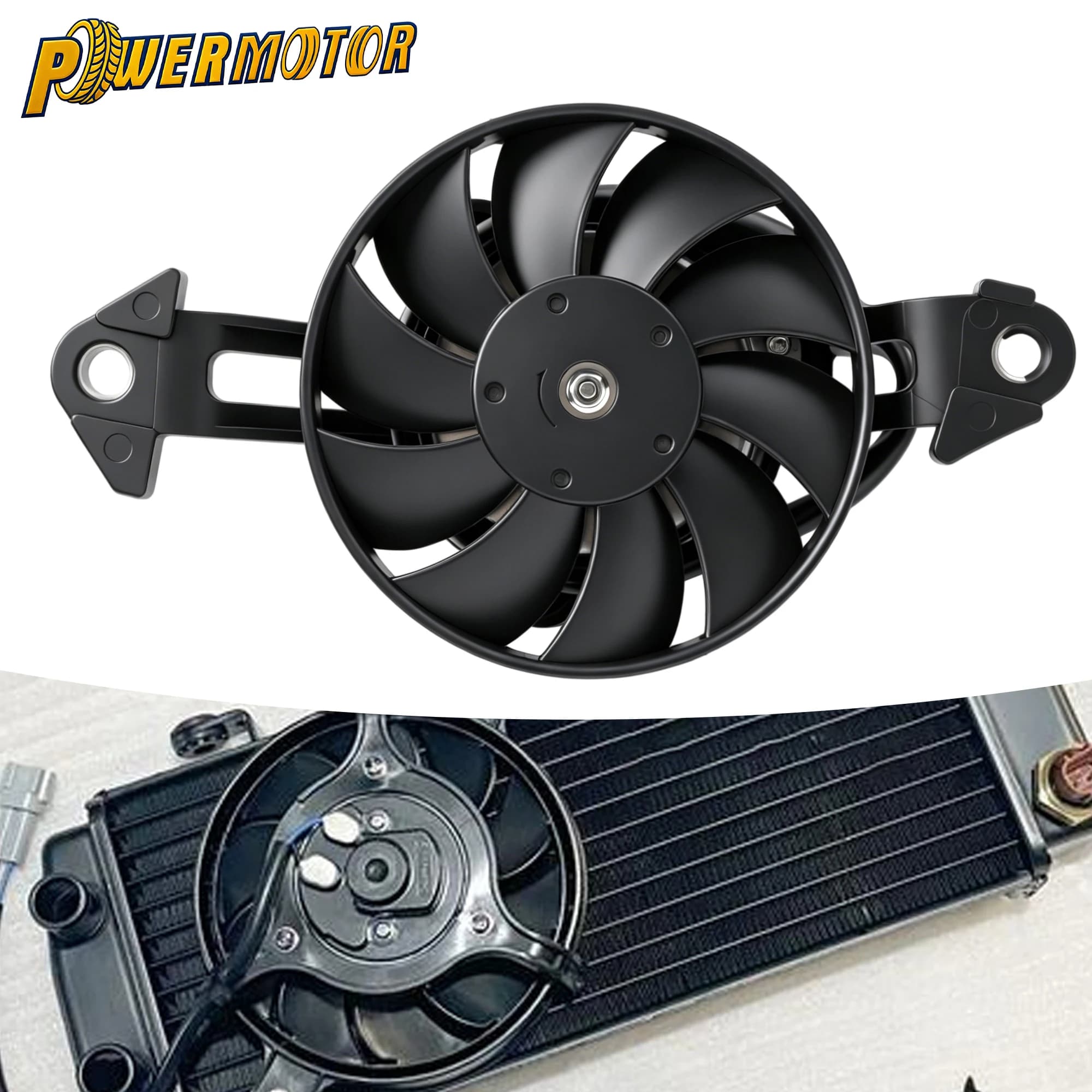 12V Universal Motorcycle Radiator Cooling Fan Electric Engine Cooler Fan For Honda Yamaha Kawasaki Suzuki ATV Go Kart Modified