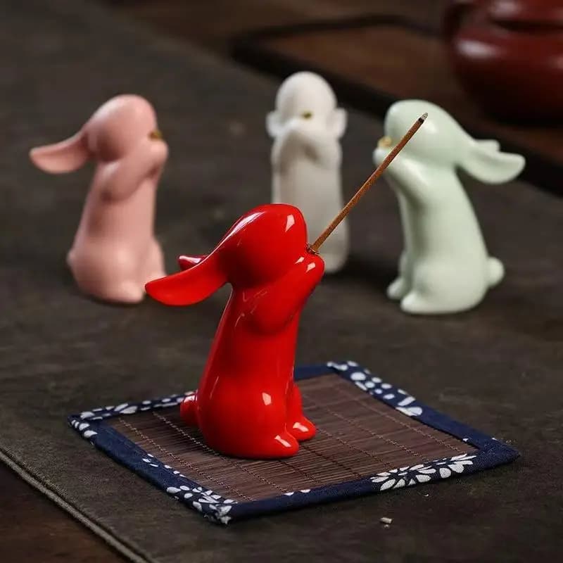 Ceramic Incense Holder For Home Decor Porcelain Insence-Stick Burner Holder Ash Catcher Gift For Yoga, Spa, Room, Office