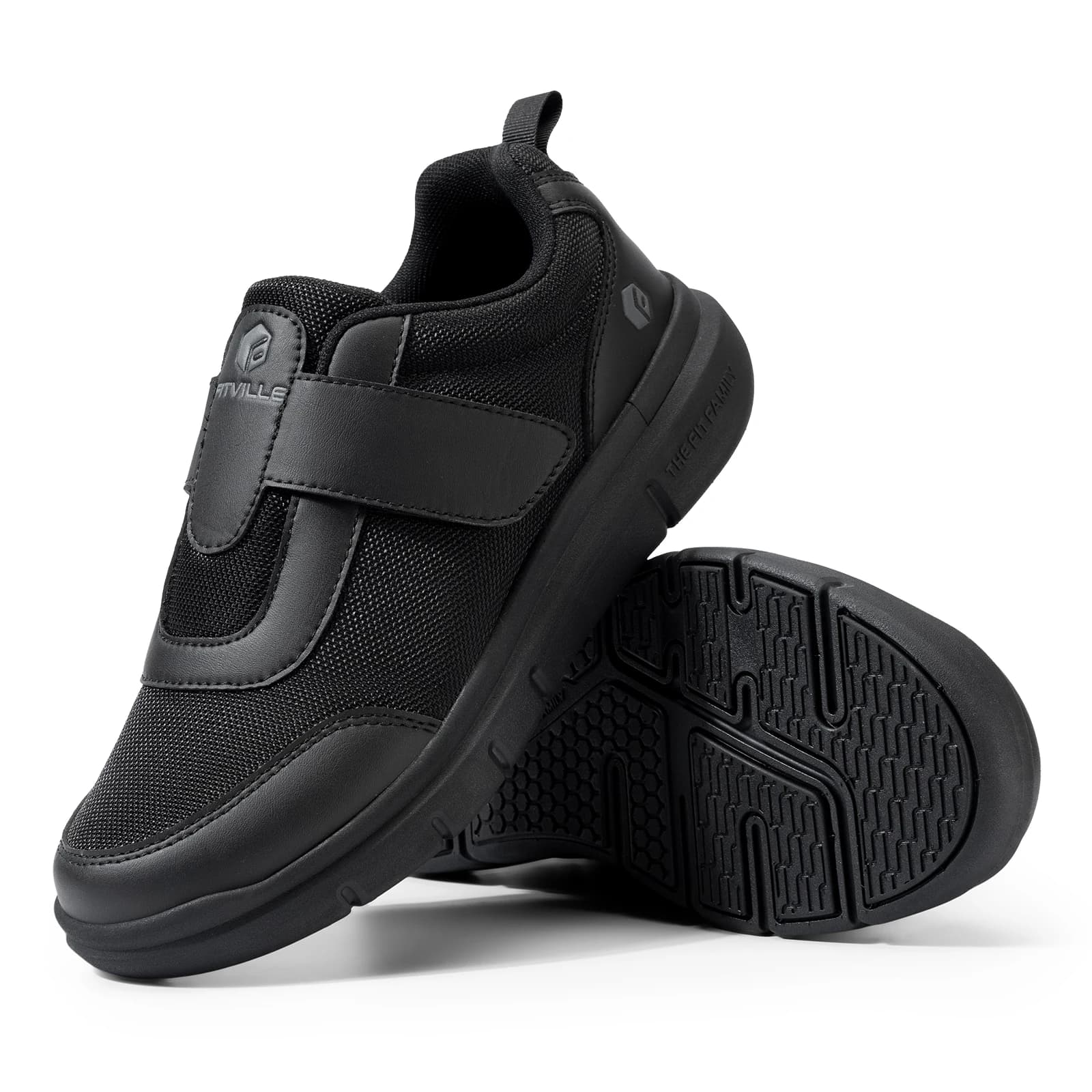 FitVille Scarpe per diabetici da uomo di larghezza extra larga per piedi gonfi Neuropatia Sollievo dal dolore per diabetici Scarpe casual da passeggio leggere