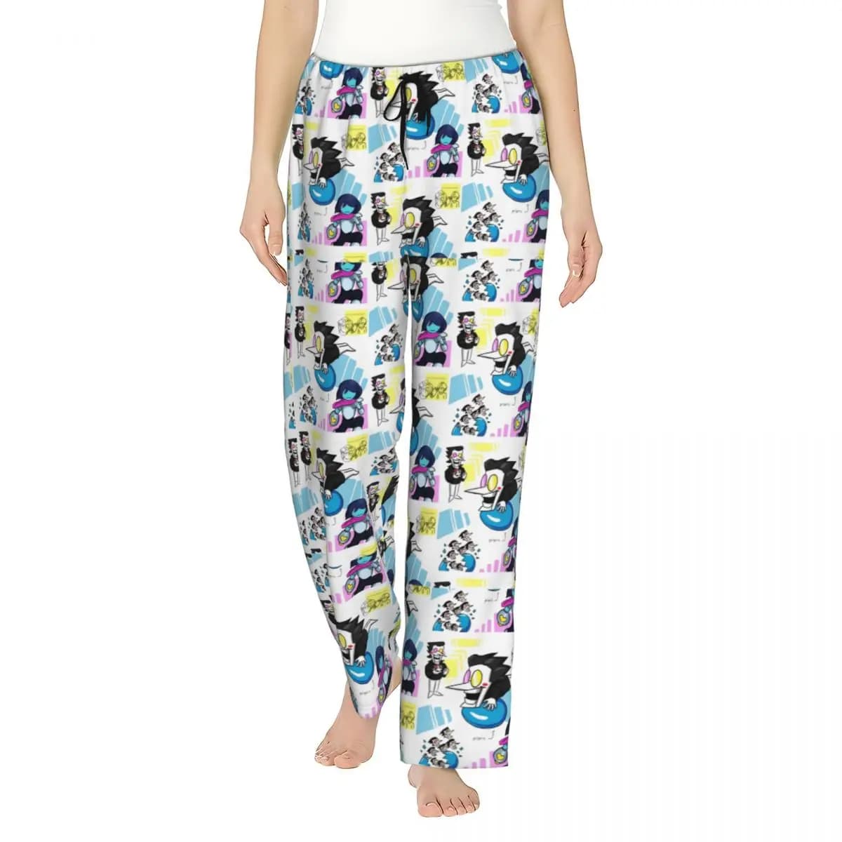 Spamton Sticker Deltarune Spamton Women Lounge Pants Stretch Pajama Pants Home Pj Bottoms