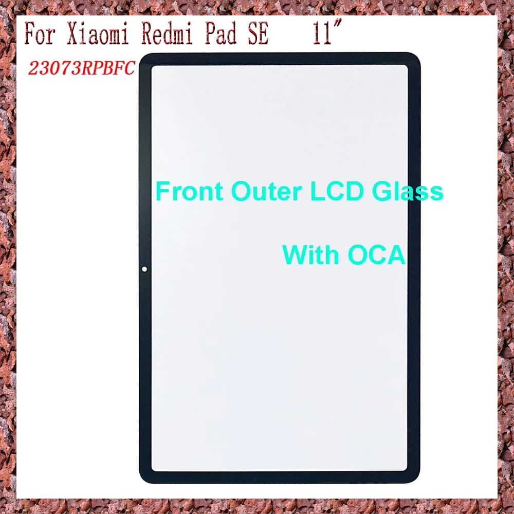 AAA per Xiaomi Redmi Pad SE 23073RPBFC pannello Touch Screen Tablet frontale esterno LCD lente in vetro con OCA
