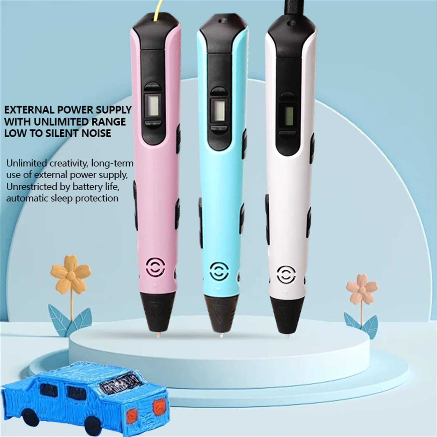Nuova Penna 3D Universale USB per Bambini, Filamenti Ecologici in PLA/ABS, Regalo Creativo per Bambini, Compleanno