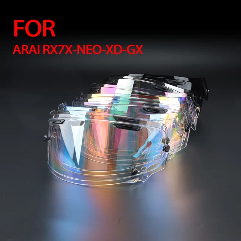Lente visiera per casco per moto ARAI RX7X-NEO-XD-GX Sostituzione casco Scudo Parabrezza Mirino Accessori in vetro