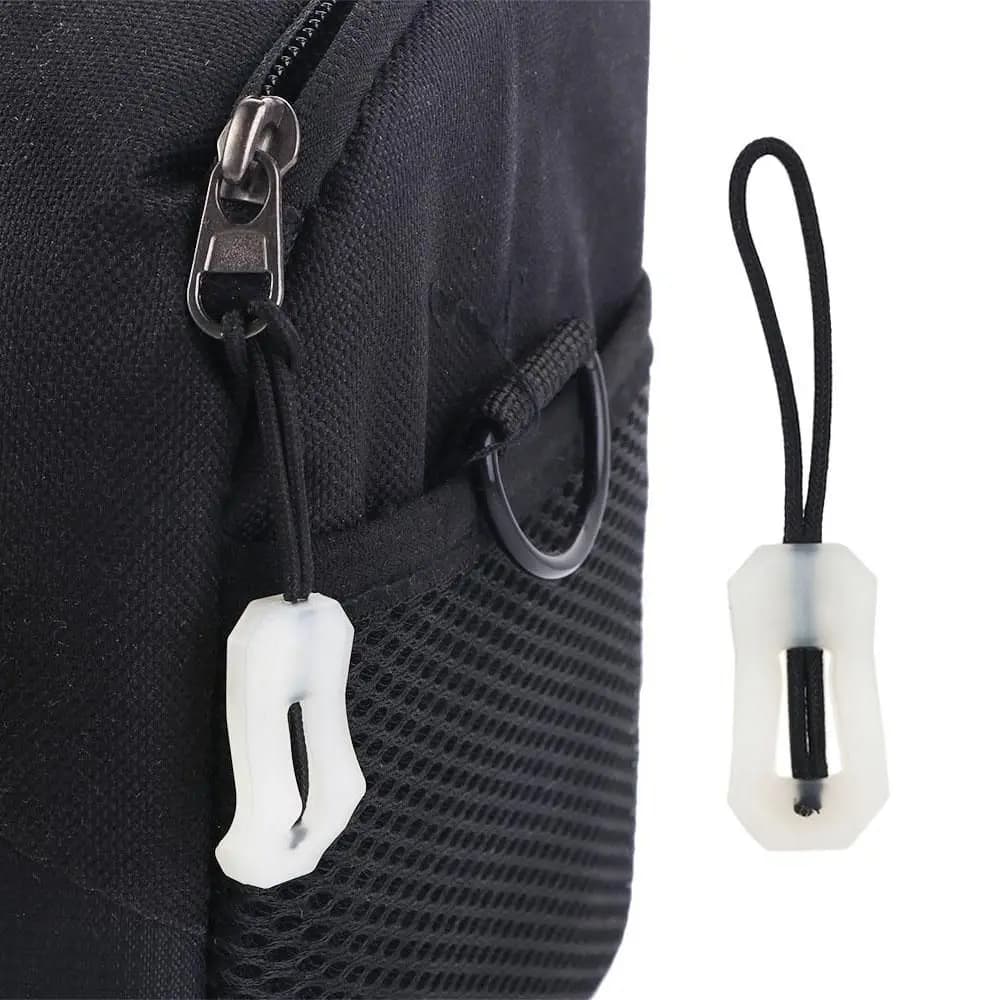 5 pezzi Glow In The Dark Night Zipper Pull Zipper Pull Markers sostituzione corda con cerniera luminosa per cappotto zaino ciondolo ornamento