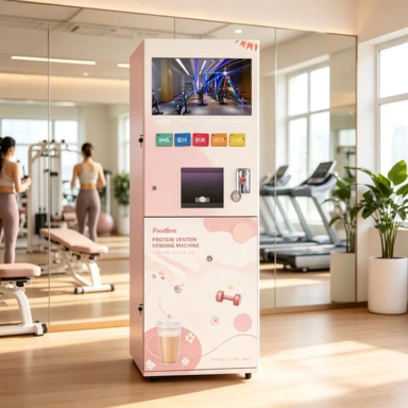 FOODLINE Auto Clean Protein Shake Vending Machine Smart Protein Powder Vending Machine For Gyms