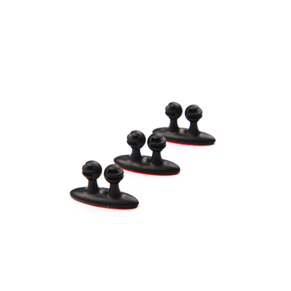16 Pezzi Clip per Cavi Auto Adesive, Organizzatore per Cavi, Gestione Fili per Cruscotto Veicolo, Scrivania, Casa, Tenuta Forte, Antiscivolo, Nero