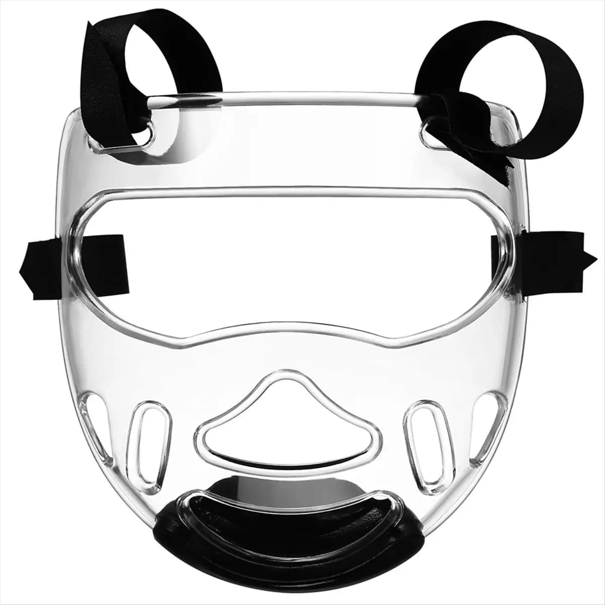 L79A Taekwondo Face Mask Taekwondo Clear Detachable Protector Protective Mask for Sports Boxing Taekwondo Adult
