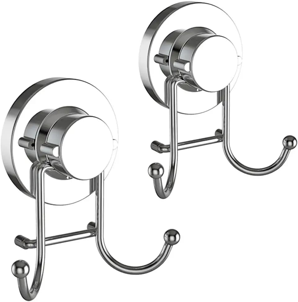 Ganci a ventosa per doccia, bagno, cucina, porta in vetro, specchio, piastrelle – Supporto per appendere spugne, asciugamani, cappotti, accappatoi