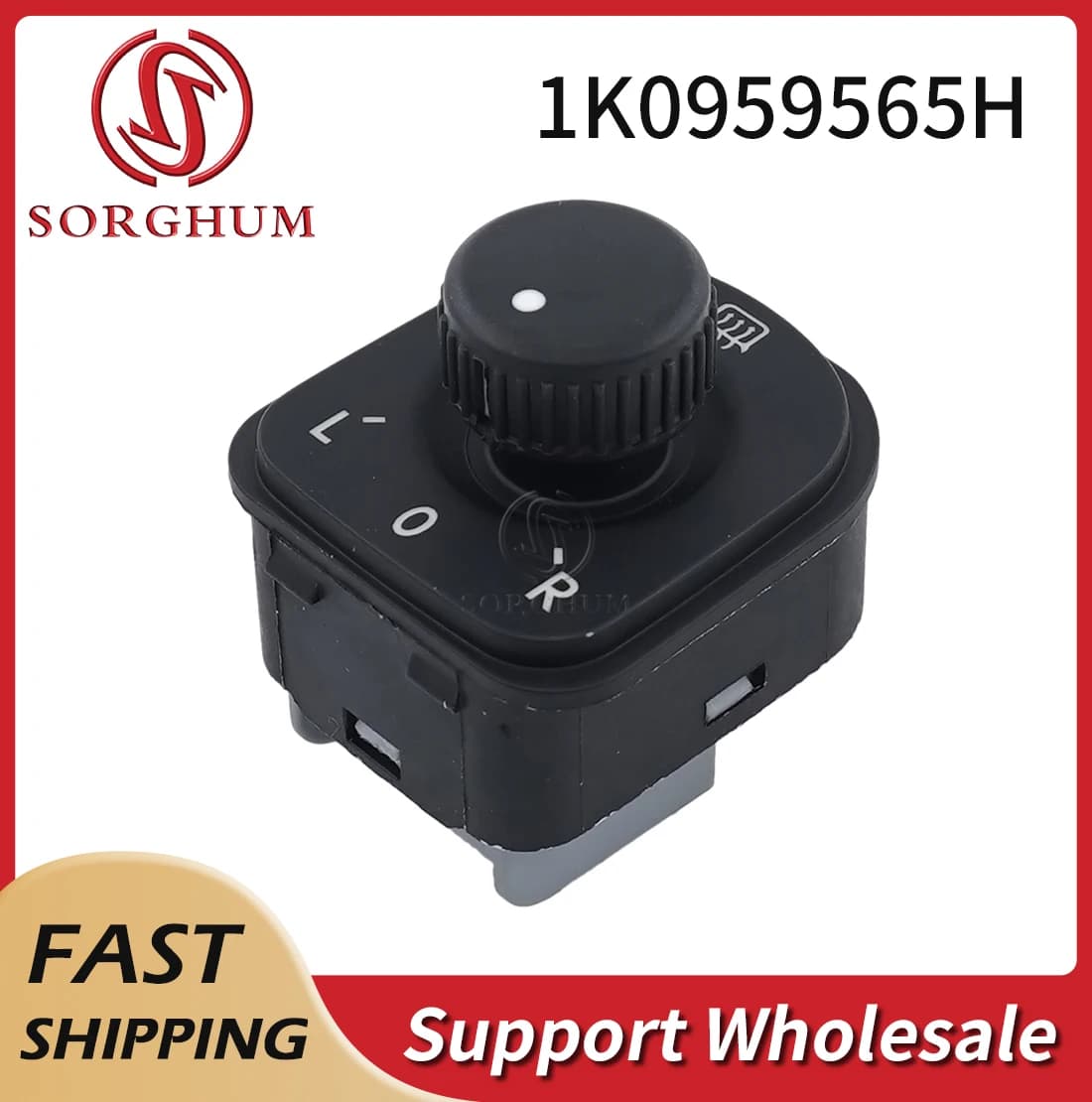 Sorgo 1K 0959565 H Nuovo manopola dell'interruttore dello specchietto retrovisore laterale per VW Golf Jetta MK5 Passat B6 Tiguan 1K 0959565 F Accessori per auto