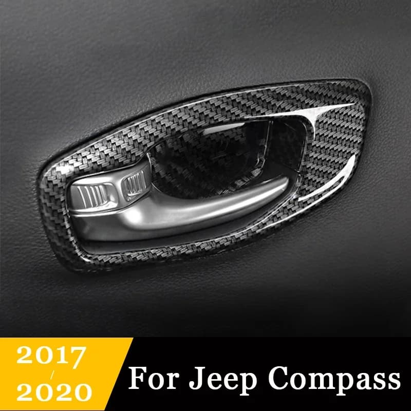 ABS Maniglia Interna Della Porta Ciotola copertura trim Telaio car styling adesivo protettivo adatto per Jeep Compass 2017 2018 2019 2020 accessori
