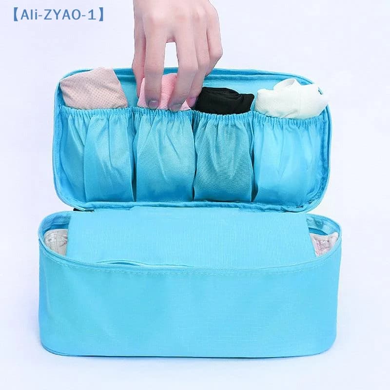 【ZYAO-1】1 pezzo Borsa portaoggetti portatile da viaggio multifunzione, organizer per reggiseni e biancheria intima, custodia per cosmetici e articoli da toeletta per viaggi all'aperto