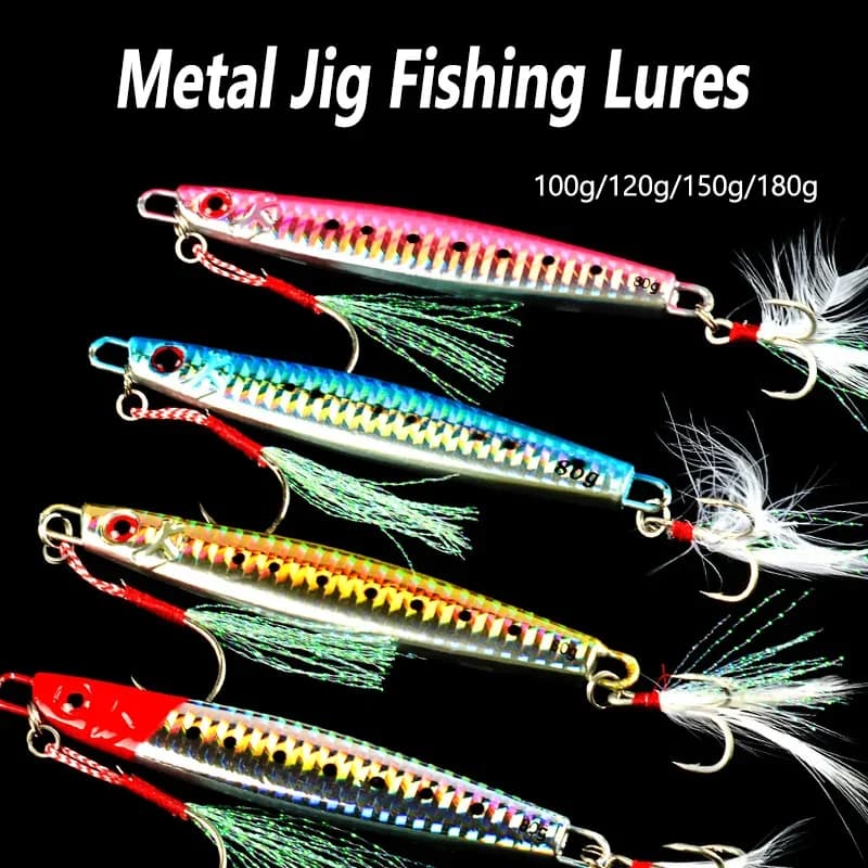 Metallo Jig 100g 120g 150g 180g Mare Biomimetico Pesce Piastra di Ferro Esca Cast Jig Acqua Salata Richiamo di Pesca Artificiale Oceano Barca Pesca