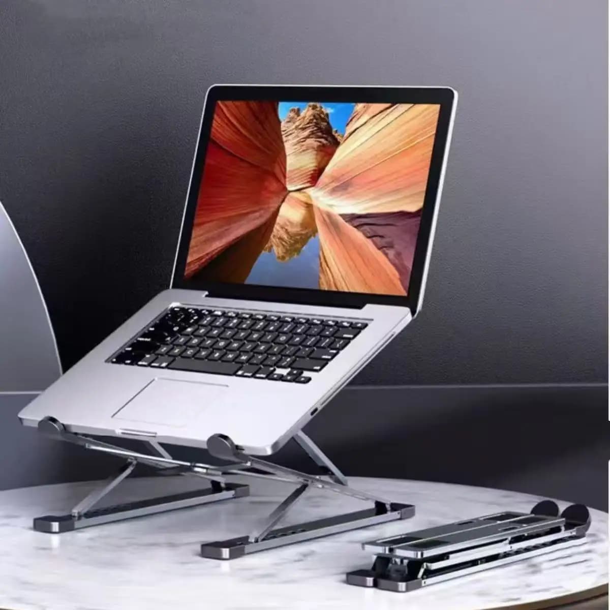 Folding Laptop Stand For Macbook Adjustable Aluminum Computer Pc Tablet Stand Notebook Tablelaptop Holder Heat Dissipation