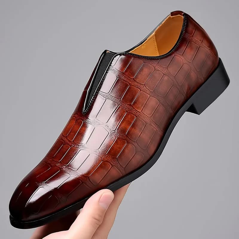 Szie 48 Scarpe da uomo d'affari Scarpe casual in pelle PU per uomo Mocassini traspiranti Comode scarpe formali classiche in rilievo lowcut
