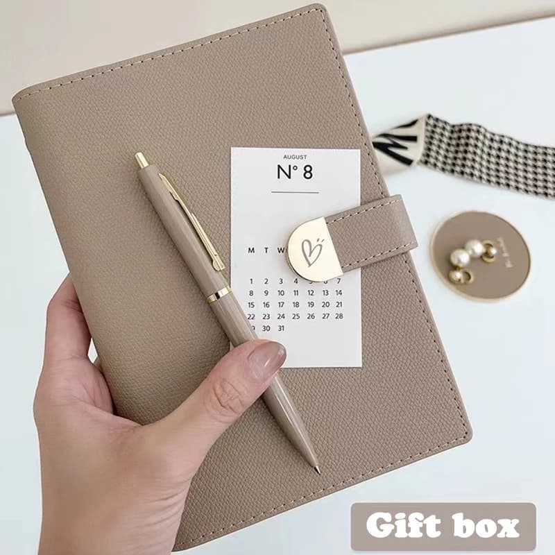 Kawaii Binder PU Notebook fibbia magnetica design diario di viaggio diario Organizer planner Agenda blocco note personalizzazione cancelleria